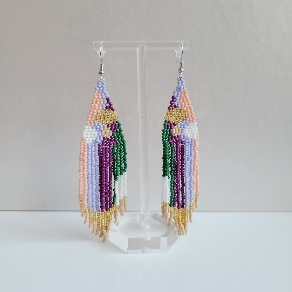 Boho Beaded Dangle Earrings